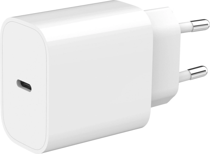 Cargador rápido USB‑C Power Delivery 20 W – blanco