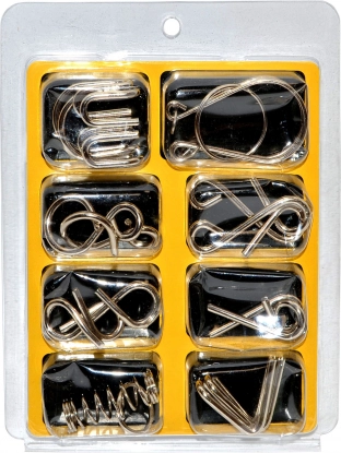 Set de rompecabezas metálicos (8 piezas)