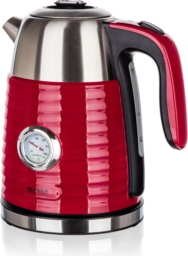 Hervidor eléctrico JUMPER 1,7 l acero inoxidable rojo