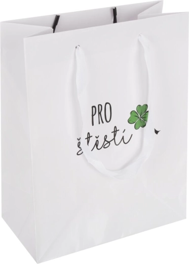Bolsa de regalo de papel «Para la buena suerte» 18 × 10 × 23 cm