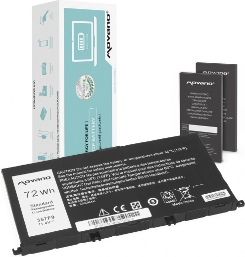 Batería Movano para Dell Inspiron 5577 y 7557 6300 mAh (72 Wh)