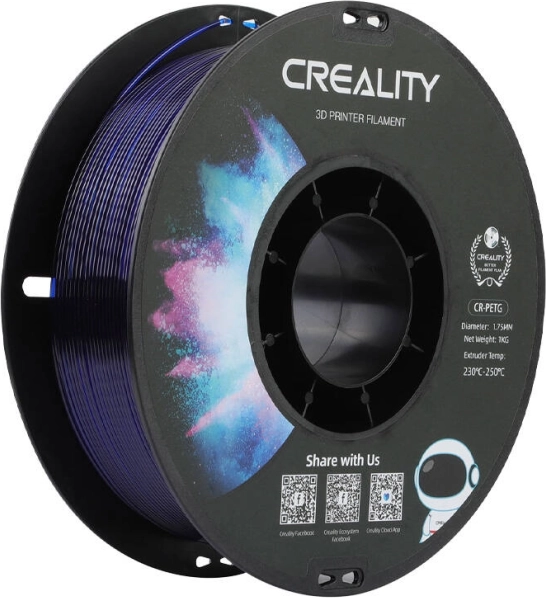Filamento Creality CR-PETG 1,75 mm azul transparente 1 kg