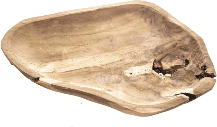 Fuente de madera de teca 35 × 20 × 4 cm