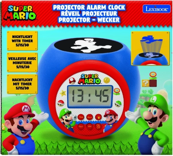 Despertador con proyector Super Mario