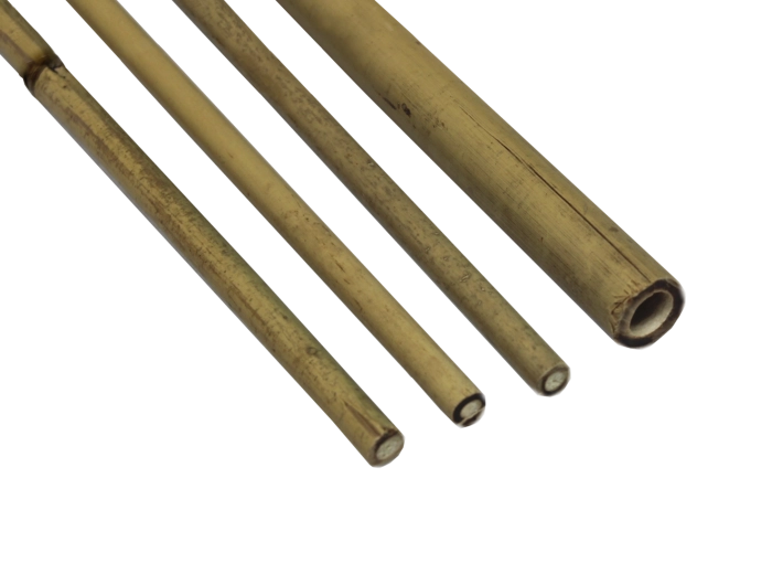 Tutor de bambú para plantas 120 cm, diámetro 12–14 mm (paquete de 25 uds.)