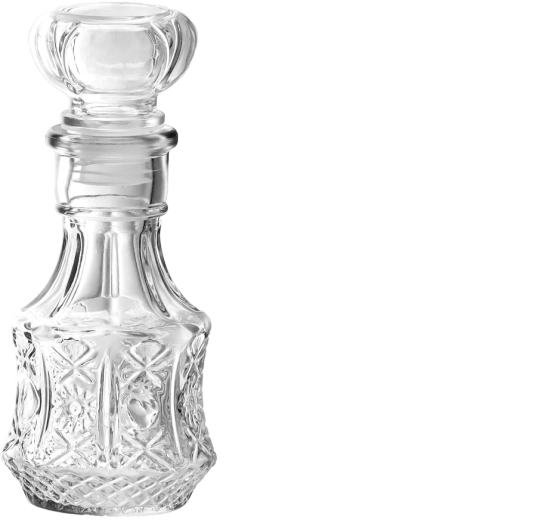Decantador de vidrio 250 ml con tapón