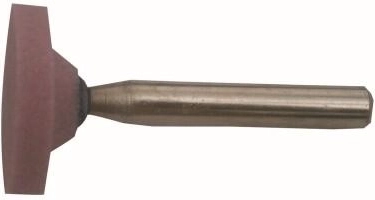 Muela abrasiva con vástago 25 × 4 mm, grano 80