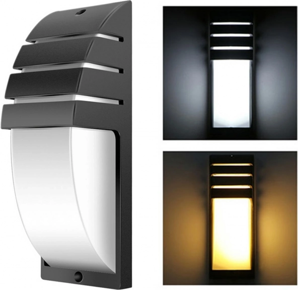 Aplique LED de pared exterior ZD31A, E27, IP54, negro