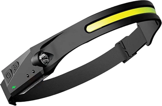 Linterna frontal Superfire HL65 con sensor de movimiento, 120 lm, USB‑C