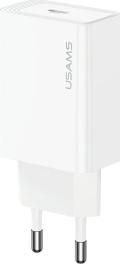 Cargador de red USAMS 30 W USB-C blanco