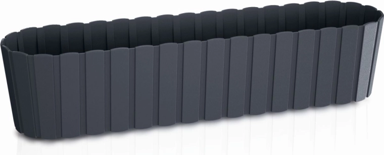 Jardinera de plástico Boardee Case antracita 58,7 cm