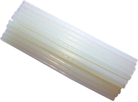 Recarga para pistola de cola termofusible 7 × 300 mm, blanca (1 kg)