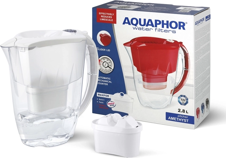 Jarra filtrante Maxfor Amethyst 2,8 l con cartucho B100-25, blanca