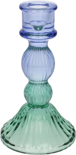 Candelero Lior 4,8 × 15 cm – verde‑morado