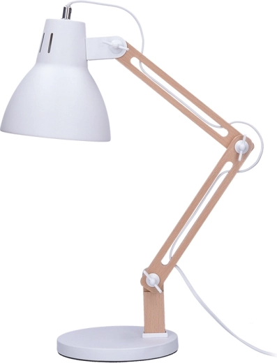 Lámpara de mesa Solight Falun E27 blanca