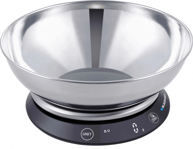 Báscula de cocina con cuenco de acero inoxidable