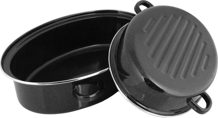 Asador ovalado esmaltado Lamart de 6,3 l