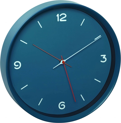 Reloj de pared analógico TFA azul petróleo