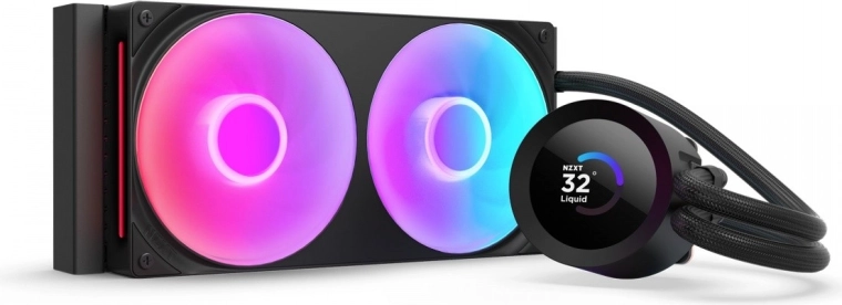 NZXT Kraken Plus 240 RGB LCD refrigeración líquida negra