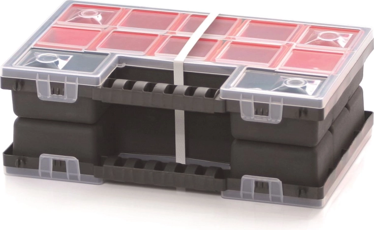 Organizador de plástico NORB DUO con compartimentos extraíbles