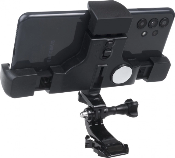 Soporte para teléfono con sistema de bloqueo