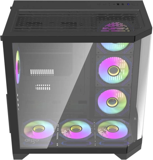 Siete ventiladores ARGB preinstalados