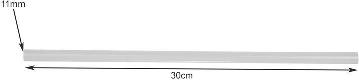 Diámetro universal de 11 mm y longitud de 30 cm