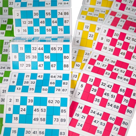 Tarjetas de juego de colores