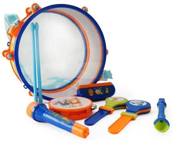 Set variado de instrumentos para desarrollar el ritmo