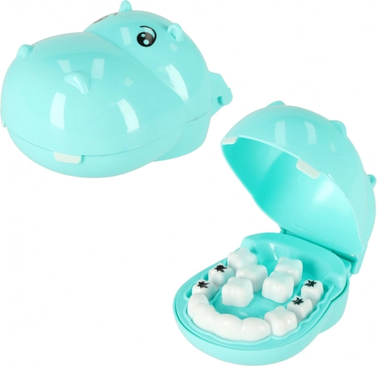 Adorable hipopótamo con dientes extraíbles