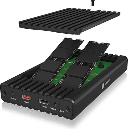 Carcasa M.2 NVMe doble para 2230/2242/2260/2280