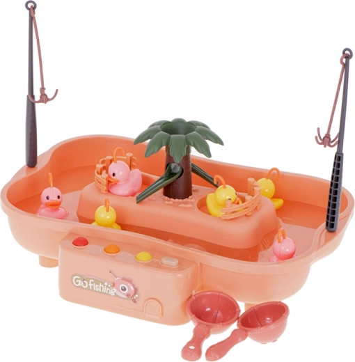 Piscina interactiva con isla