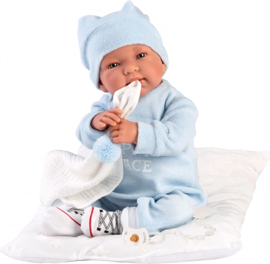 Mantita de apego con pompón para calmar