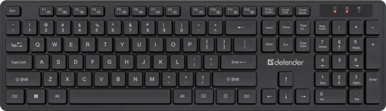Teclado de tamaño completo y silencioso