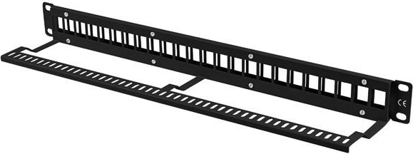 Estructura metálica resistente 1U para rack 19"