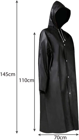 Largo extendido y capucha con ajuste