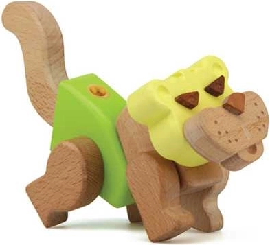 Piezas móviles de madera