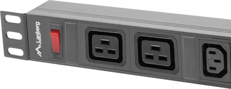 PDU 1U compacto para armario de 19"
