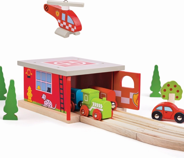 Compatible con la mayoría de vías de tren de madera