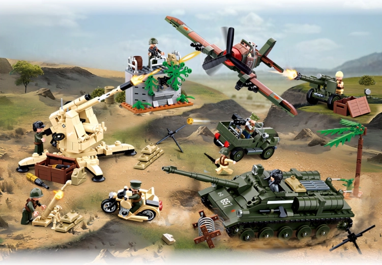 Escenas realistas de la Segunda Guerra Mundial