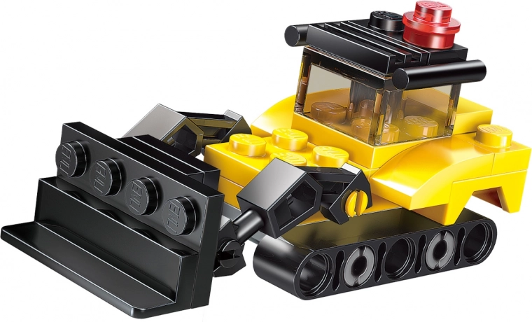 Bulldozer de obra realista