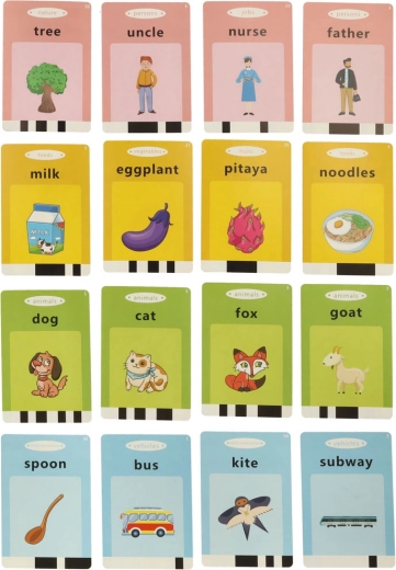 Amplio set de 112 tarjetas de doble cara