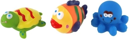 Animales de goma de colores