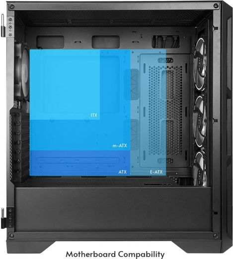 Espacio para hardware high-end y refrigeración líquida