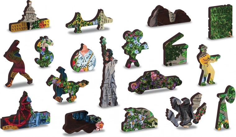 Piezas con forma única como pequeñas figuras