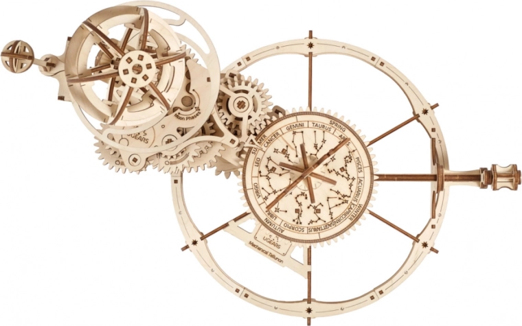 Astronomía ilustrativa en su mesa