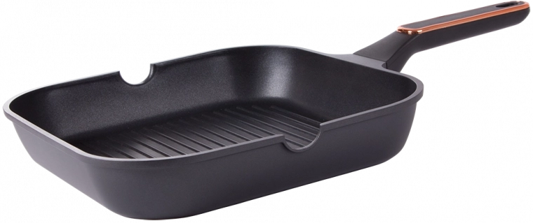 Aluminio fundido y antiadherencia = cocción rápida y uniforme