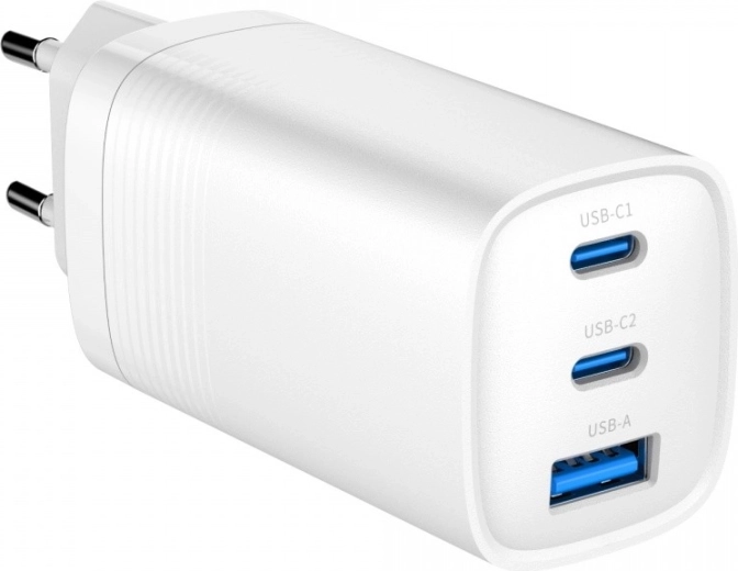 Alta potencia de 65 W para varios dispositivos