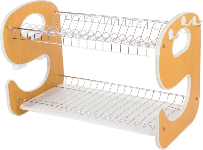 Organización inteligente con cestillo y ganchos