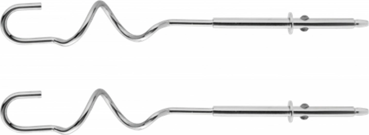 Ganchos amasadores para una masa perfectamente elástica